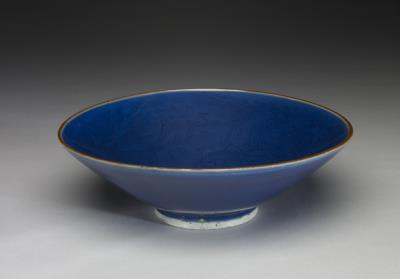 图片[2]-Bowl with paired dragons in cobalt blue glaze, Ming dynasty (1368-1644)-China Archive